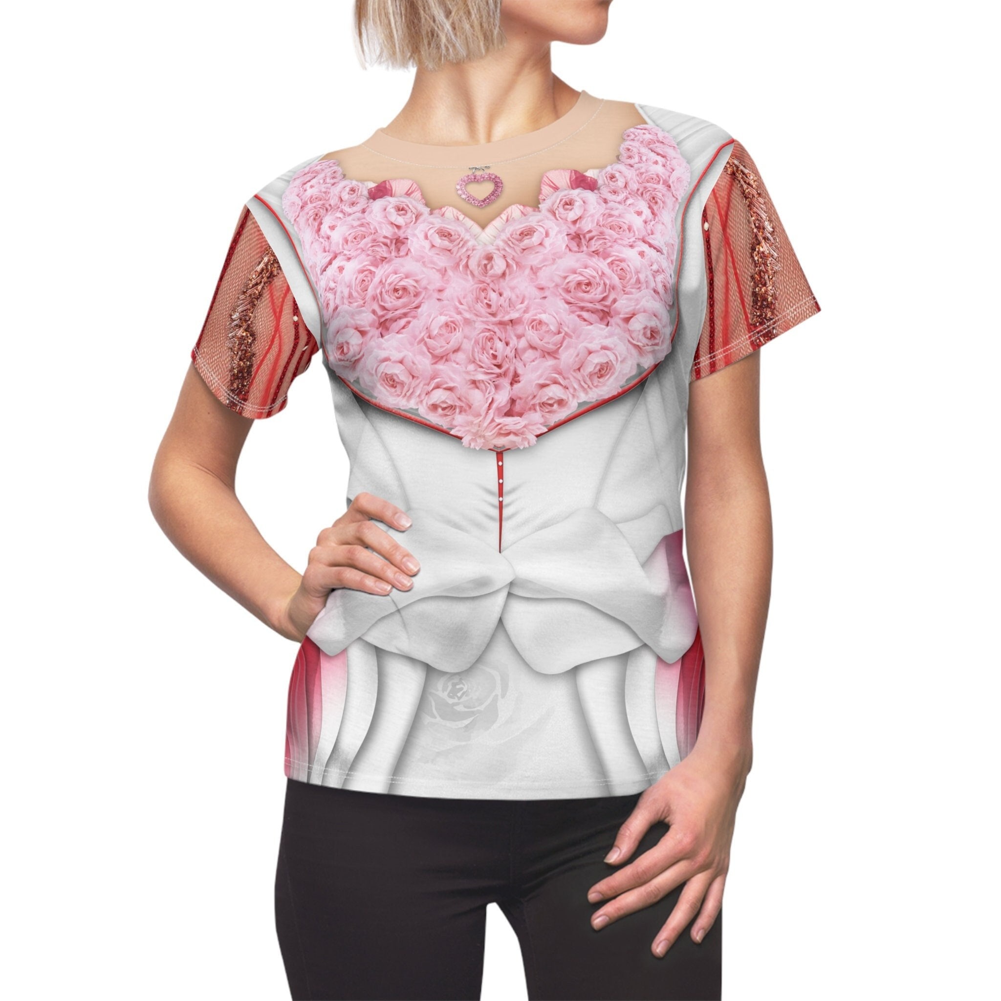Berich Set di costume da principessa rossa, con pantaloni, per bambini, per feste a tema, per Halloween, Natale, feste a tema, per ragazze, costume per giochi di ruolo, 4-5 anni (rosso, 110