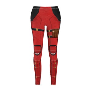Deadpool Leggings, Deadpool and Wolverine Charater Costume, Mutant Human Cosplay, Halloween Event Apparel, Comic-Con Party Outfit, runDisney