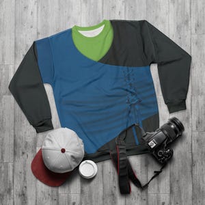 Elphaba Training Inspired Outfit, Retro Wicked Costume, Green Witch of the West, Shiz University, Halloween Sweatshirt, Long Sleeve Cosplay