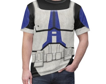 Disfraz de Star Wars, camiseta de la Legión 501, disfraz de soldado clon, disfraz de La Guerra de los Clones, cumpleaños de Star Wars, camiseta de Star Wars Disney para correr