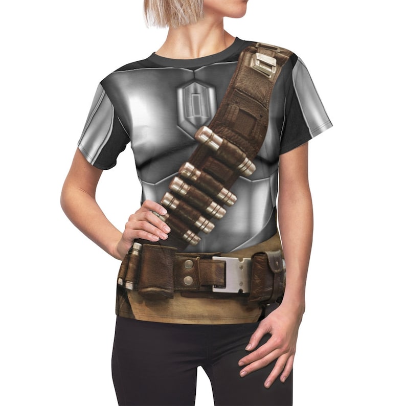 Steel Mandalorian Armor Women's Shirt, Star Wars Costume, Mandalorian Costume, Star Wars Shirt, Running Shirt, Bounty Hunter, Beskar Steel