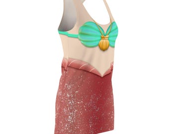 Adult Mermaid Melody Sleeveless Dress, Little Mermaid Women's Costume,  Disney Princess Dresses, Cartoon Cosplay, Disney World Family Outfits