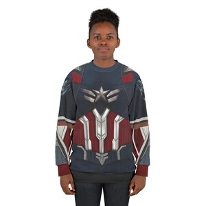 Captain America Long Sleeve Shirt, Brave New World Outfit, Disney Superhero Costume, Marvel Movie Fan Apparel Gift, Comic-Con Cosplay