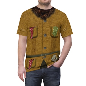 Sneezy Unisex Shirt, Snow White Live Action Costume, The Seven Dwarfs Cosplay, 7 Dwarfs Outfits, Miner Apparel, Disney Classic Character