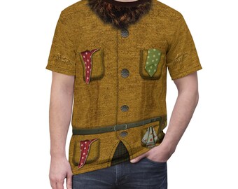 Sneezy Unisex Shirt, Snow White Live Action Costume, The Seven Dwarfs Cosplay, 7 Dwarfs Outfits, Miner Apparel, Disney Classic Character
