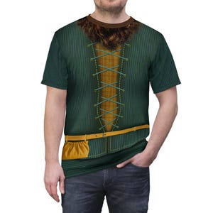 Maglietta unisex Happy Dwarfs, costume live action di Biancaneve, cosplay dei sette nani, abiti dei nani, abbigliamento dei minatori, personaggio classico Disney