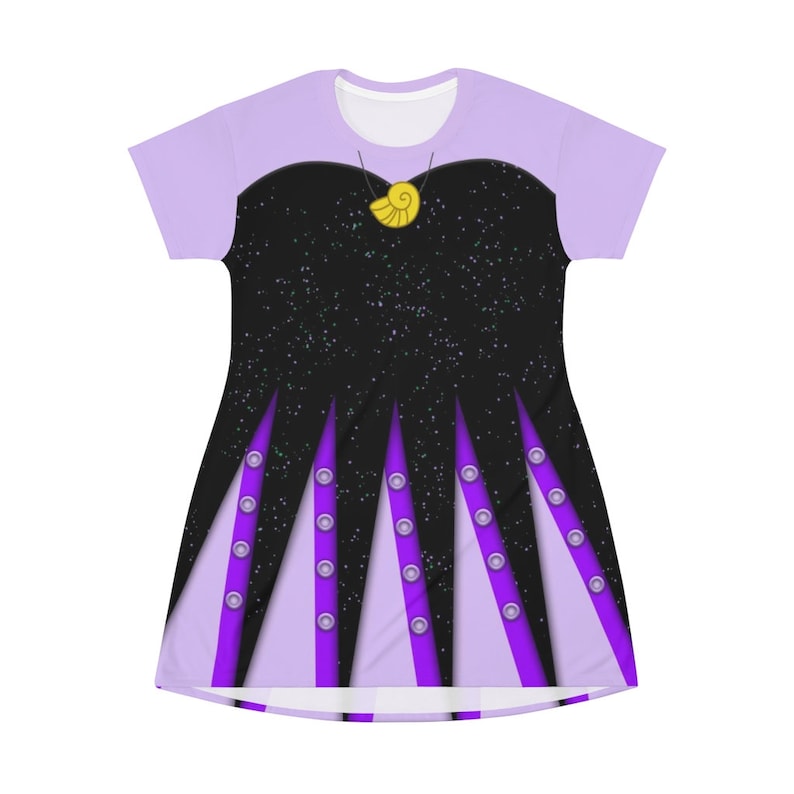 The Little Mermaid Ursula Short Sleeve Dress Ursula Costume Etsy