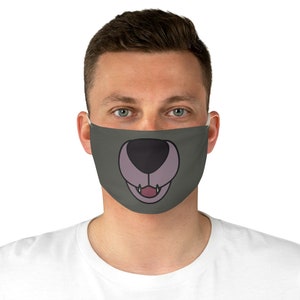 The Jungle Book Face Mask, Baloo Face Mask, All Over Print Face Mask, Unisex Face Mask Made in the USA, Reusable Face Mask, Animal Kingdom