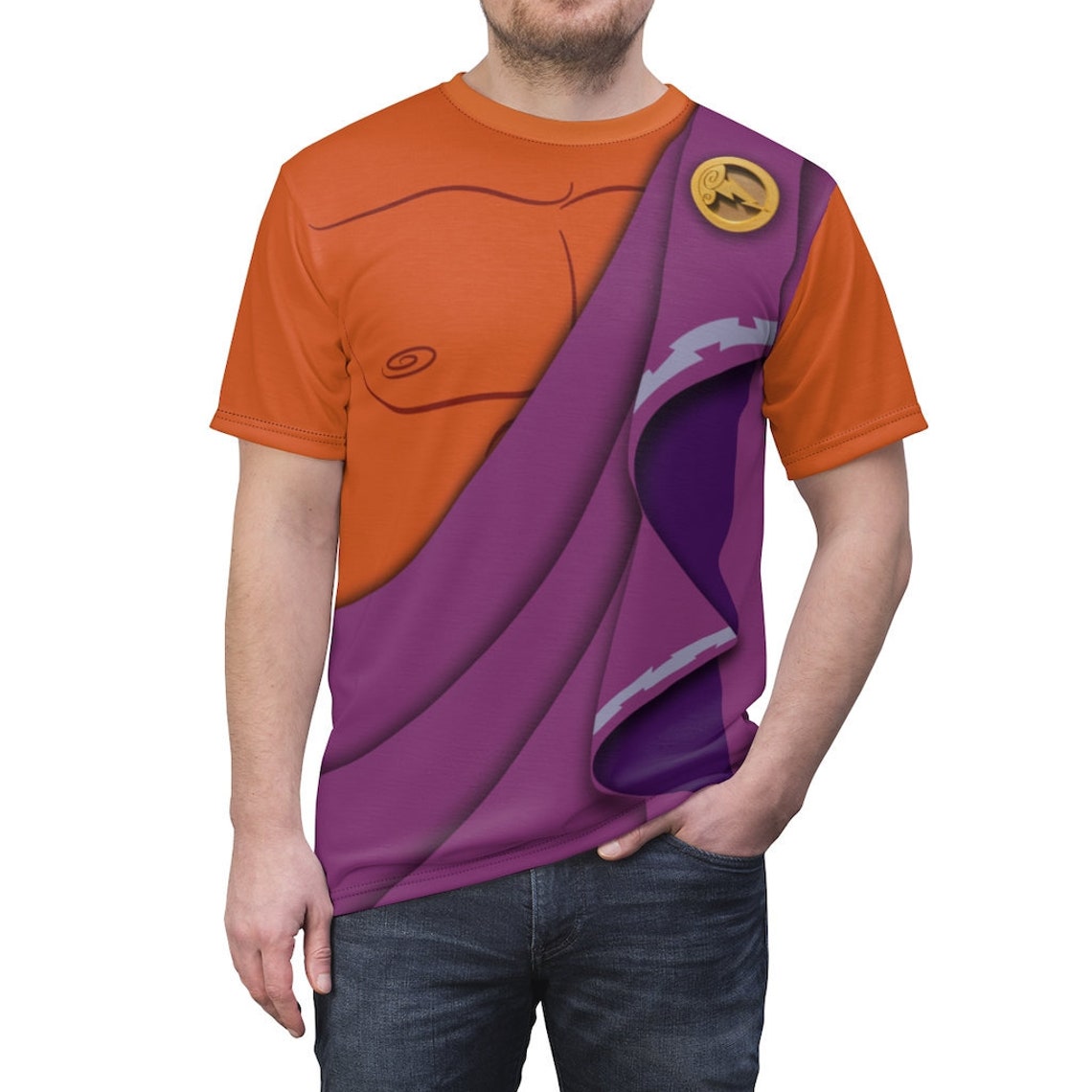 Disney Hercules Costume Zeus Shirt Hercules Zeus Cosplay Etsy
