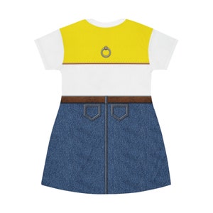 Jessie Short Sleeve Dress, Toy Story Cosplay Costume, Disneyland Birthday Outfit, Dresses for Adult Women, Disney World Couple T-shirt Dress