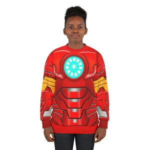 Iron Man Long Sleeve Shirt, Spidey and His Amazing Friends Costume, Animated Series Outfits, Superhero Cosplay, Tony Stark Cartoons Apparel