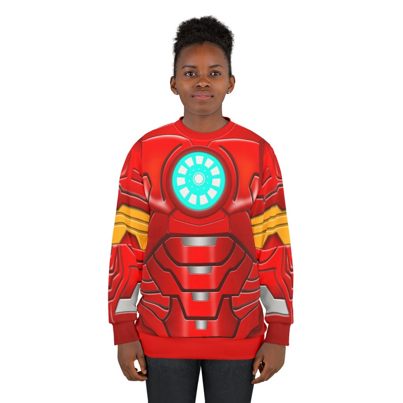 Iron Man Long Sleeve Shirt, Spidey and His Amazing Friends Costume, Animated Series Outfits, Superhero Cosplay, Tony Stark Cartoons Apparel
