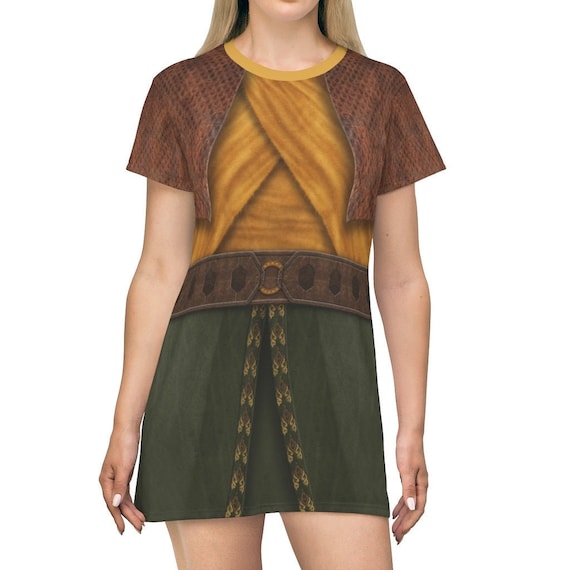 Dragon Costume Raya Short Sleeve Dress 