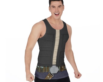 Han Solo Tank Top, Star Wars Trilogy Unisex Costume, Disney Running Vest Cosplay, Disneyland Galaxy's Edge Outfit, runDisney Marathon Shirts
