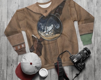 Baby Yoda-shirt met lange mouw, kostuum The Mandalorian en Grogu, Star Wars-cosplay, Galaxy's Edge, runDisney-outfit, Disney World-kleding