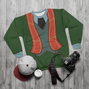 Koszulka z długim rękawem Angus MacBadger, Kostium Przygód Ichaboda i Pana Ropucha, Cosplay inspirowany postacią z kreskówek, Stroje do biegania na imprezy