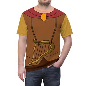 Koszulka unisex Fflewddur Fflam, kostium Czarnego Kocioła, Cosplay Magic Kingdom, strój do parku rozrywki, pomysł na modę na wydarzenie runDisney