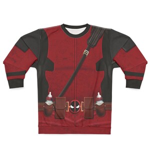 Babypool Long Sleeve Shirt, Deadpool & Wolverine Costume, Comic-Con Mutant Cosplay, Halloween Party Adult Outfit, Deadpool Corps Sweatshirt
