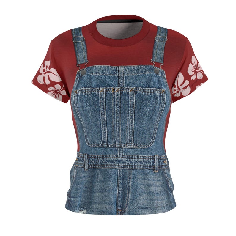 Lilo & Stitch Women Shirt, Lilo Pelekai Overalls Costume, Dungarees ...