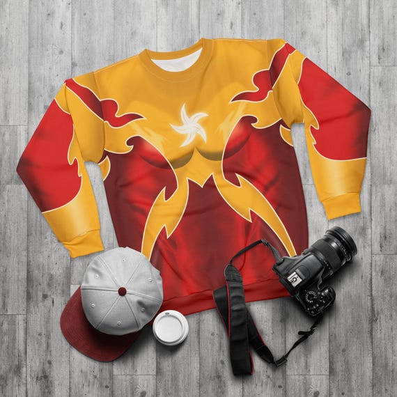 Firestar Long Sleeve Shirt, Angelica Jones Costume, Disney Marvel