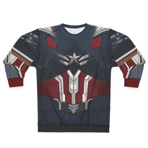 Captain America Long Sleeve Shirt, Brave New World Outfit, Disney Superhero Costume, Marvel Movie Fan Apparel Gift, Comic-Con Cosplay