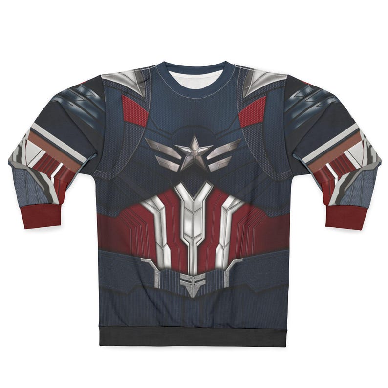 Captain America Long Sleeve Shirt, Brave New World Outfit, Disney Superhero Costume, Marvel Movie Fan Apparel Gift, Comic-Con Cosplay