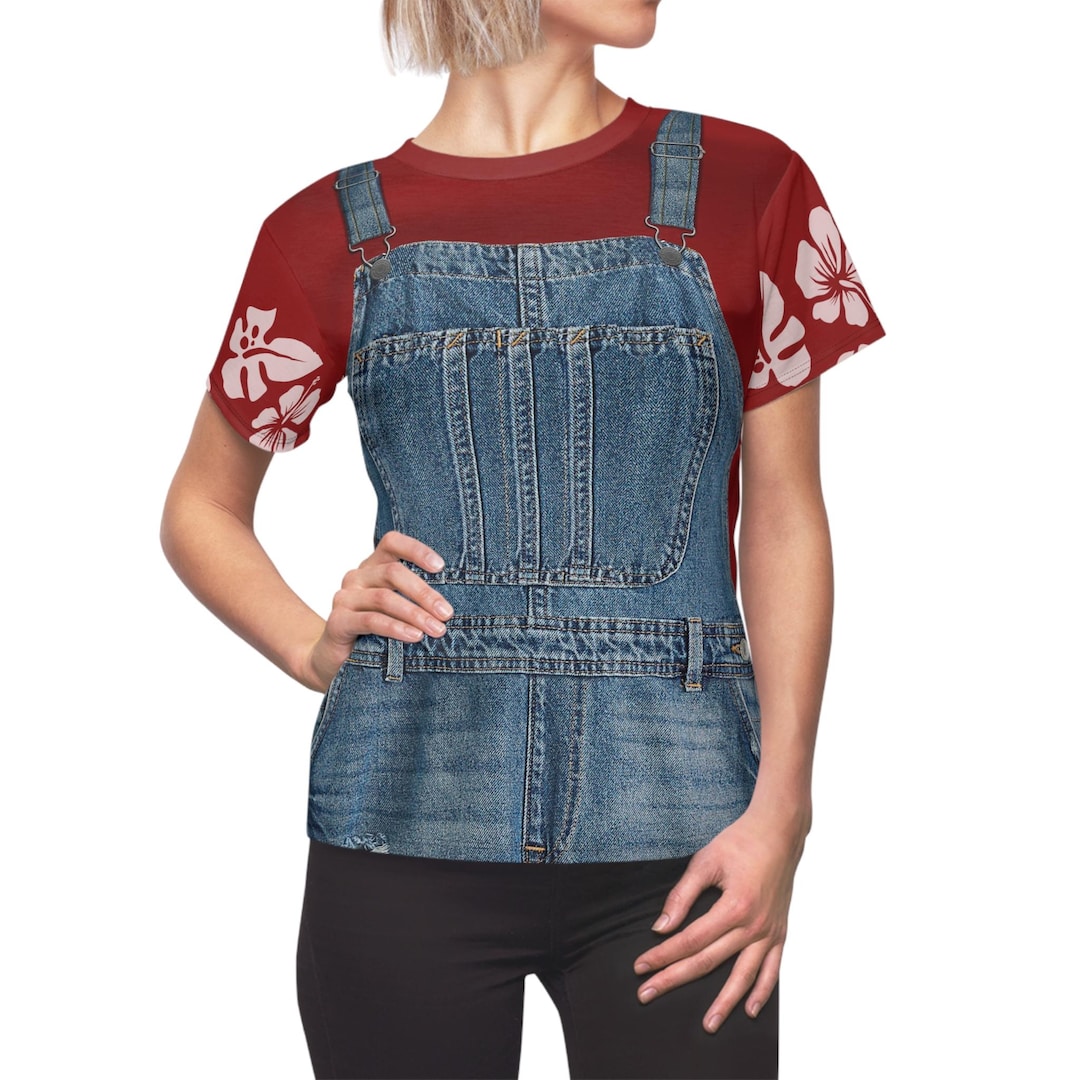 Lilo & Stitch Women Shirt, Lilo Pelekai Overalls Costume, Dungarees ...
