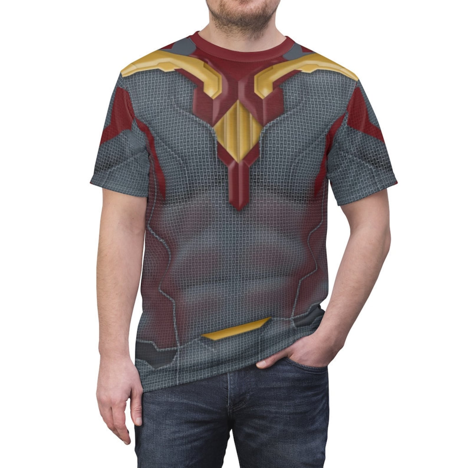 Vision Shirt Wandavision Costume Marvel Character Costume - Etsy