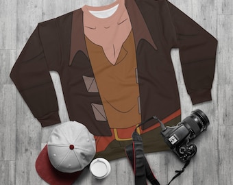 Jim Hawkins Cosplay, Treasure Planet Long Sleeve Shirt, Disney World Animation Sweater, Fantasy Cartoon Costume, Once Upon a Halloween Tee