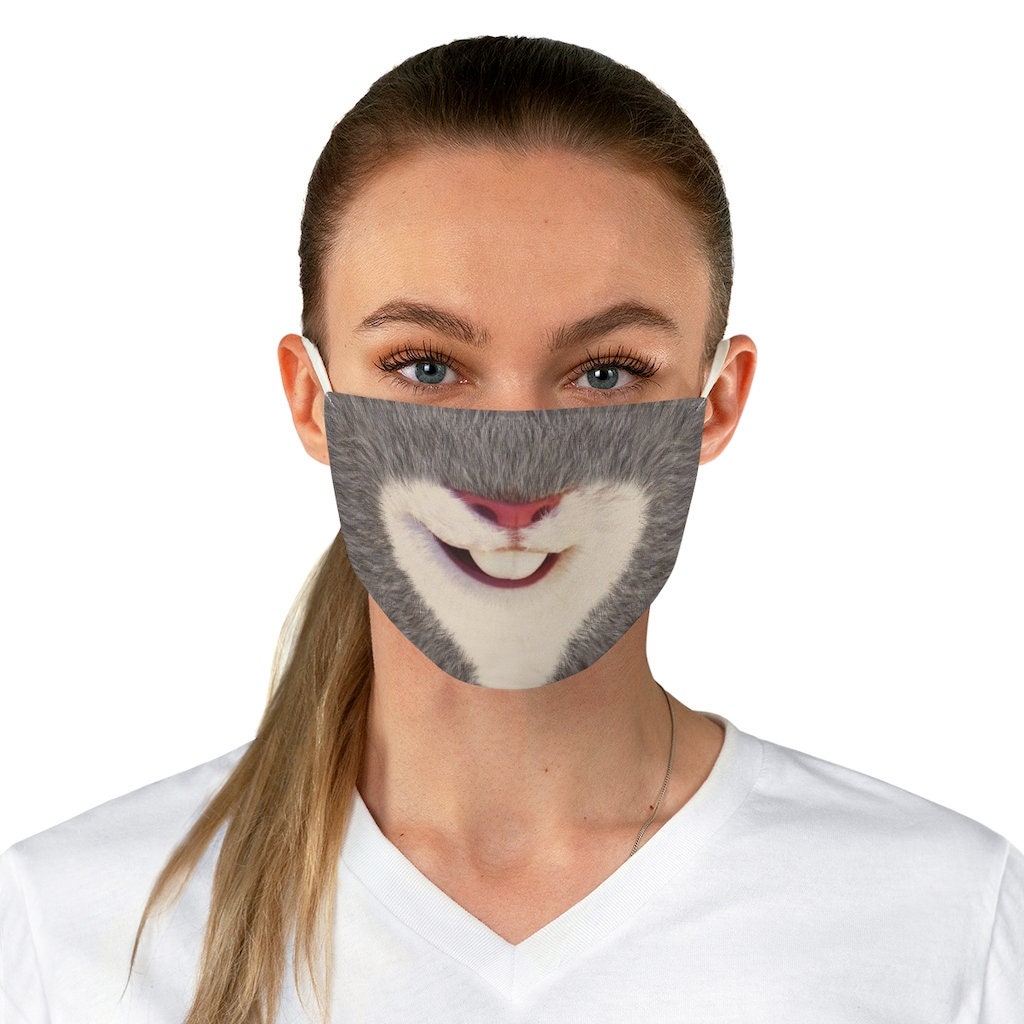 Judy Hopps's Mouth Face Mask, Disney Zootopia Face Mask, Disney Costume, Unisex Face Mask Made in USA, Washable Face Mask, Cloth Face Mask