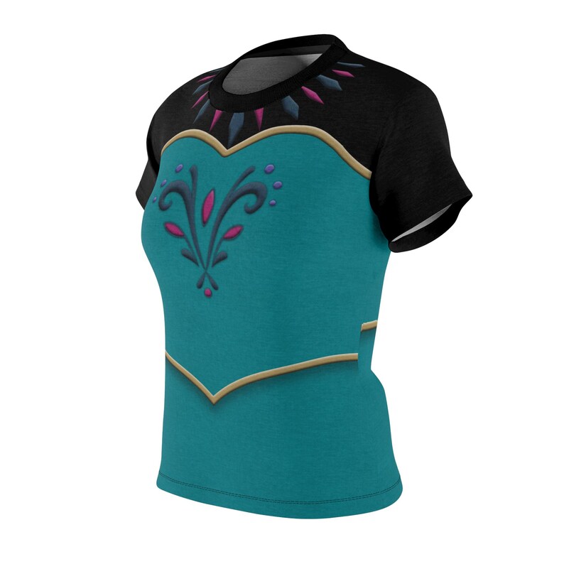 Disfraz de Frozen, camiseta de Elsa Coronation para mujer, camiseta de princesa Disney, camisetas Disney para mujer, disfraz de cosplay de Disney, camiseta de cumpleaños de Frozen imagen 6