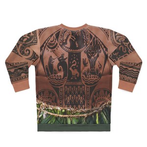 Moana Live Action Costume, Maui Long Sleeve Sweatshirt, Disney Cruise Sweatshirt, Maui Polynesian Tattoo Cosplay, Disneyland Apparel