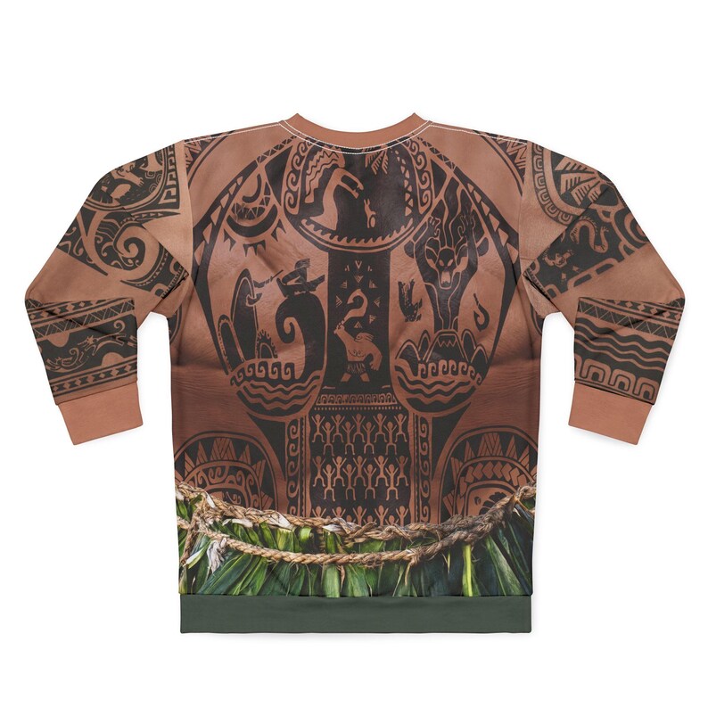 Moana Live Action Costume, Maui Long Sleeve Sweatshirt, Disney Cruise Sweatshirt, Maui Polynesian Tattoo Cosplay, Disneyland Apparel
