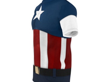 Captain America Stars and Stripes USO Uniform Shirt, the First