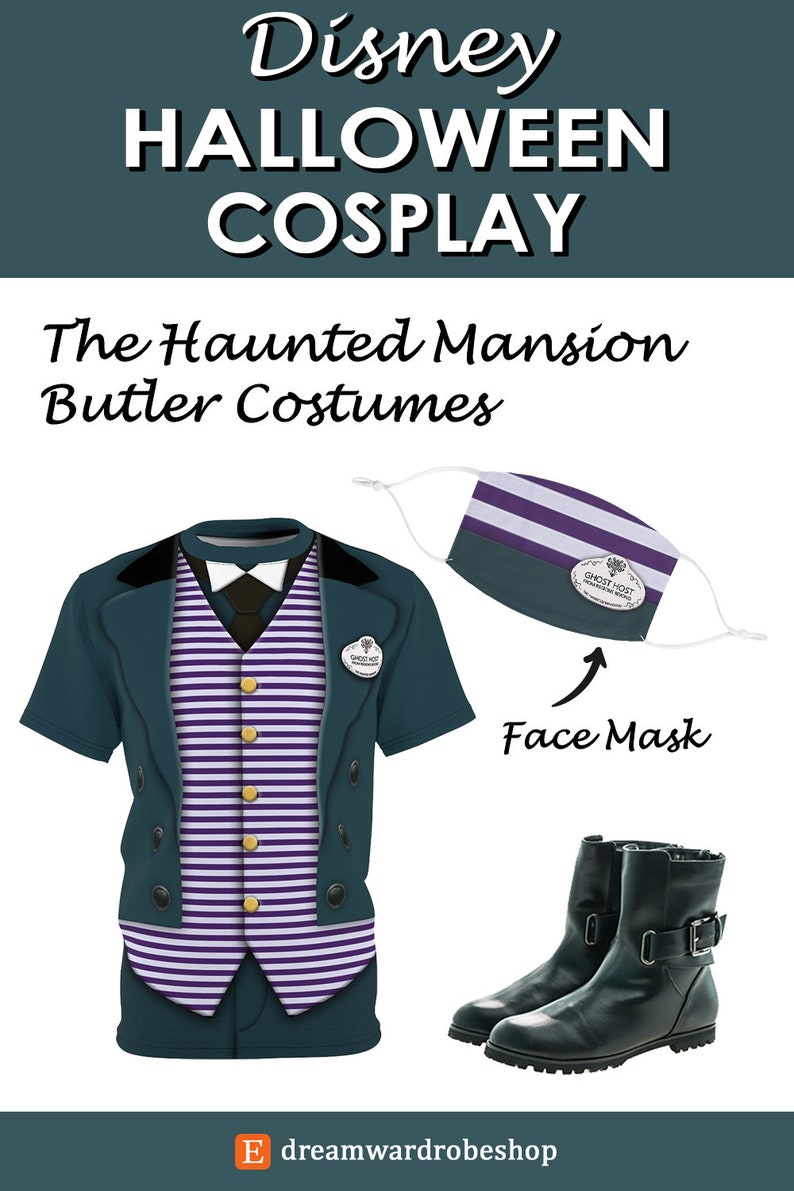 Haunted Mansion Butler Shirts, Haunted Mansion Costume, Disney Haunted Mansion, Disney Halloween Shirts, Magic Kingdom Shirts, Disney Shirt image 6