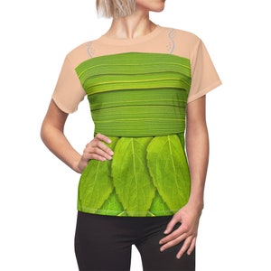 Tinkerbell Green Leaves Women&#39;s Shirt, Peter Pan Costume, Disney Shirts, Magic Kingdom Cosplay, Tinker Bell Tee, Peter Pan Disneyland Outfit