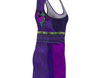 マルの紫と緑のドレス、ディセンダント3のコスチューム、マルの