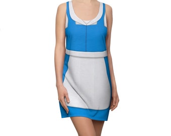 Beauty and the Beast Costume, Belle Village Blue Dress, Beauty and the Beast Dress, Dress for Women, Disney Princess Dress, Disney Costume