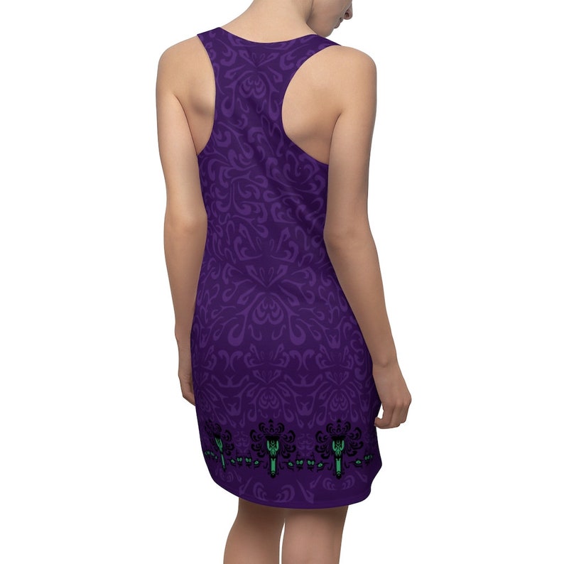 Disney Running Foolish Mortal Pattern Dress Disney Dresses for Women Magic Kingdom Dress Haunted Mansion Costume Disney Halloween Dress