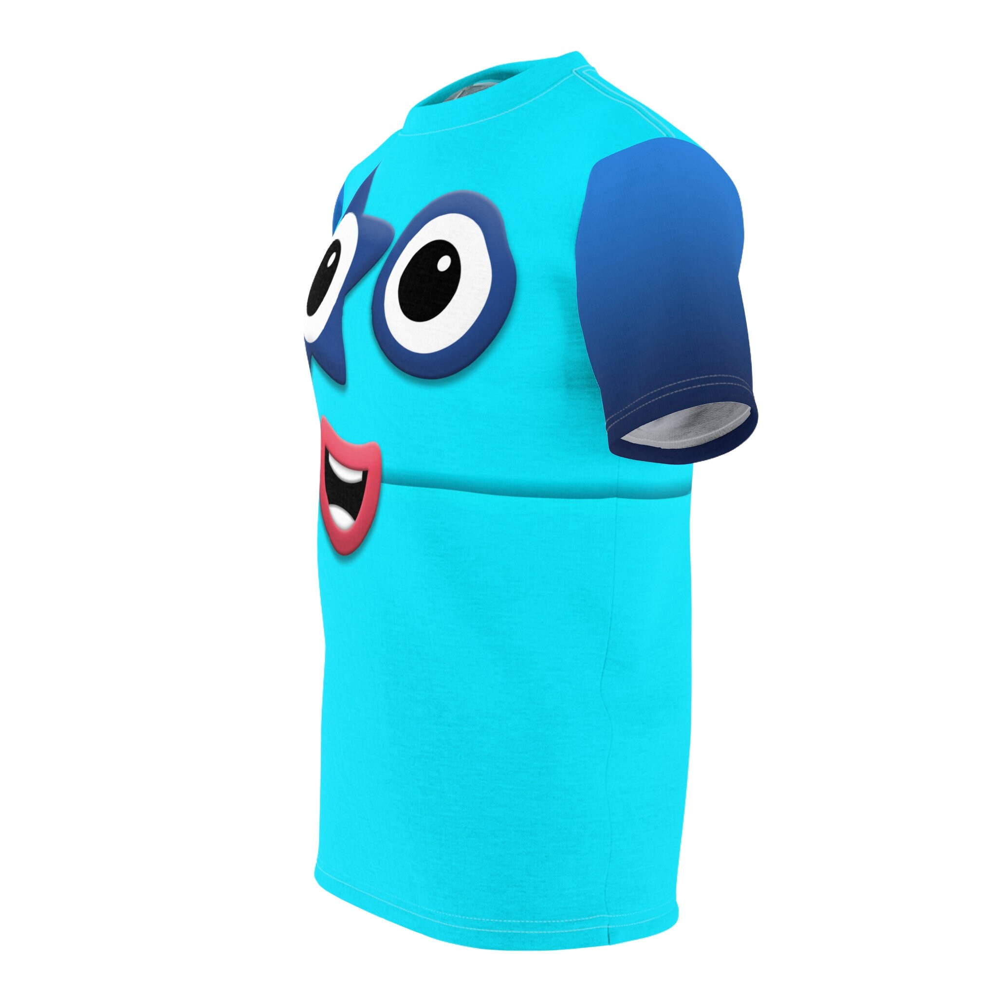 Number Five Blue Blocks Costume, 5 Block Face Cosplay, Num