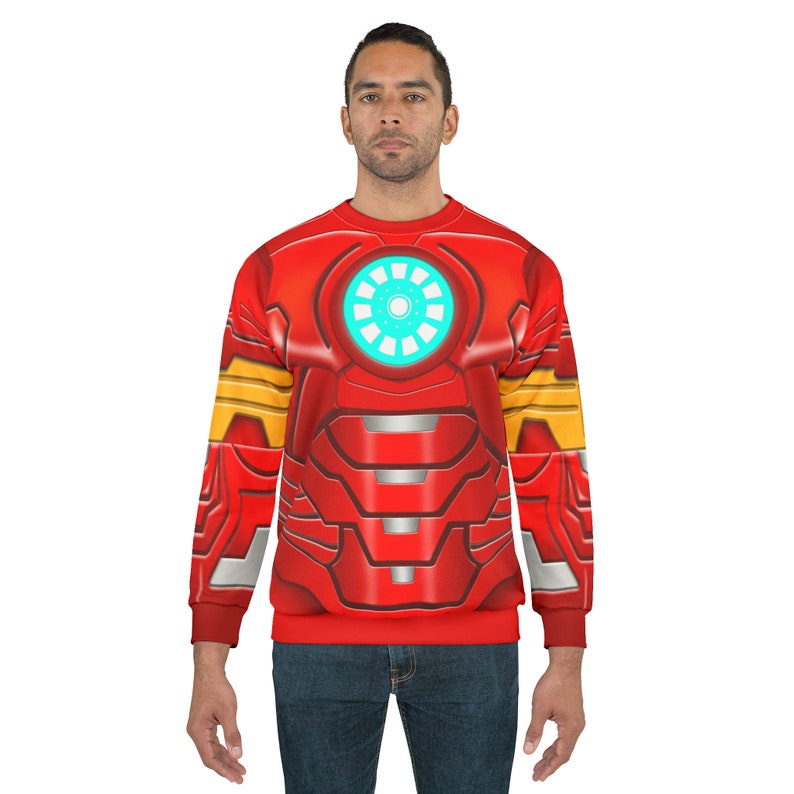 Iron Man Long Sleeve Shirt, Spidey and His Amazing Friends Costume, Animated Series Outfits, Superhero Cosplay, Tony Stark Cartoons Apparel