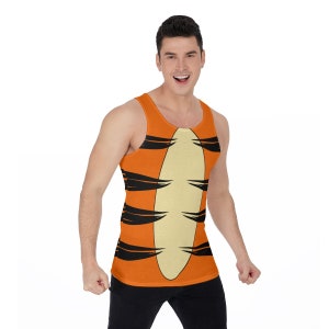 Tigger Tank Top, Winnie Puuh Unisex Kostüm, Disney Classic Animation Cosplay, hüpfender Tiger, Disney 10K Marathon-Shirt