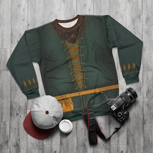 Happy Dwarf Long Sleeve Shirt, Snow White Live Action Costume, Classic Character Inspired Cosplay, 7 Dwarfs Outfits, Seven Dwarfs Sweatshirt