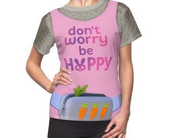 Zootopia 2 Shirt, Judy Hopps Kostüm, Keine Sorge Be Hoppy, Zeichentrickfigur, Animal Kingdom Shirt, Geschenk für Cosplayers, Rundisney Kostüme