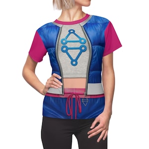 Z-O-M-B-I-E-S 4, Addison Wells Blue Vest Outfit, Women&#39;s Shirt, Disney Zombies 4 Cosplay, Dawn of the Vampires Costume, Halloween Apparel