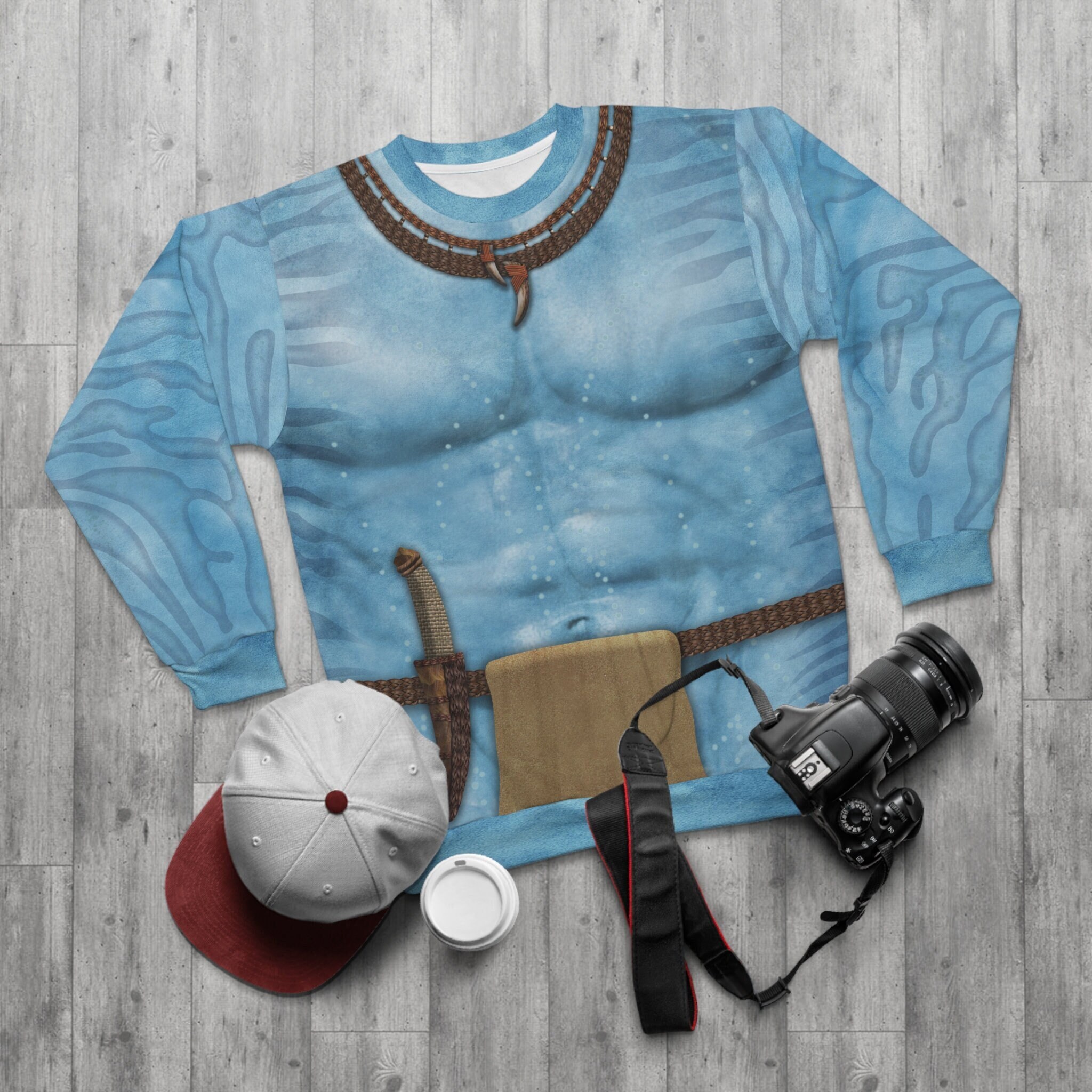 Avatar 2 Costume, Lo'ak Long Sleeve Shirt, Na'vi Pandora Omaticaya Sweatshirt, Animal Kingdom The World of Avatar, Disney Pullover Sweater