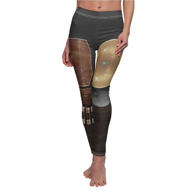 Costume Star Wars, leggings armure mandalorienne, costume mandalorien, leggings mandaloriens, leggings Disney pour femme, leggings Star Wars image 1