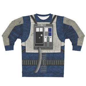 Blue Squadron Resistance Pilot Costume, Star Wars Long Sleeves Shirt ...