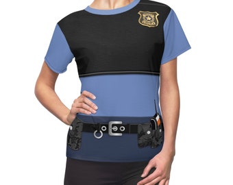 Zootopia Costume, Judy Hopps Women Shirt, Judy Hopps Costume, Disney Shirts for Women, Animal Kingdom Shirts, Disney Costume, Police Uniform
