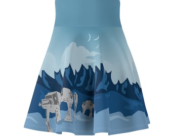 Star Wars Costume, Hoth Pattern Skirt, Hoth Costume, Star Wars Skirt Women,  Star Wars Running Costume, Planet, Battle of Hoth, AT-AT Walkers